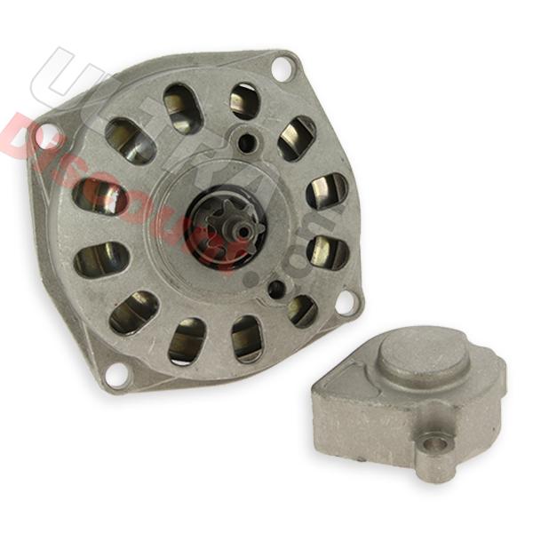 Cloche d'embrayage + capot + pignon 7 dents, Pieces pocket quad Cloche d'embrayage + capot + pignon 7 dents, Pieces pocket quad
