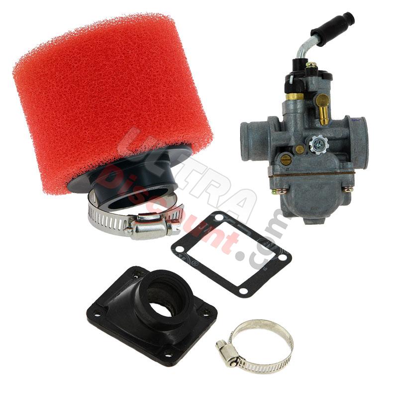 Carburateur de 19 pocket polini 911 + pipe + filtre Rouge, Pièces Polini 911 GP3