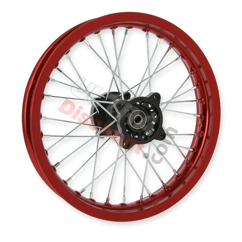 Jante Arrière 14'' Rouge pour AGB30 (Ø12mm, type 4), Pieces Dirt Bike