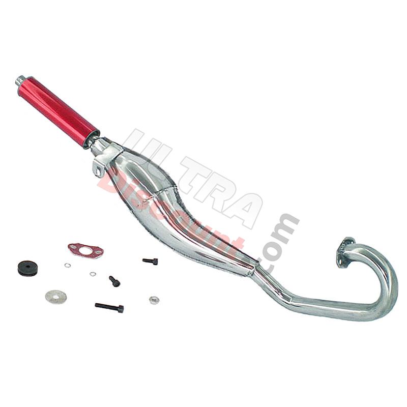 Pot Pocket Bike Tuning Inox Rouge (type 2), Pièces Pocket Bike
