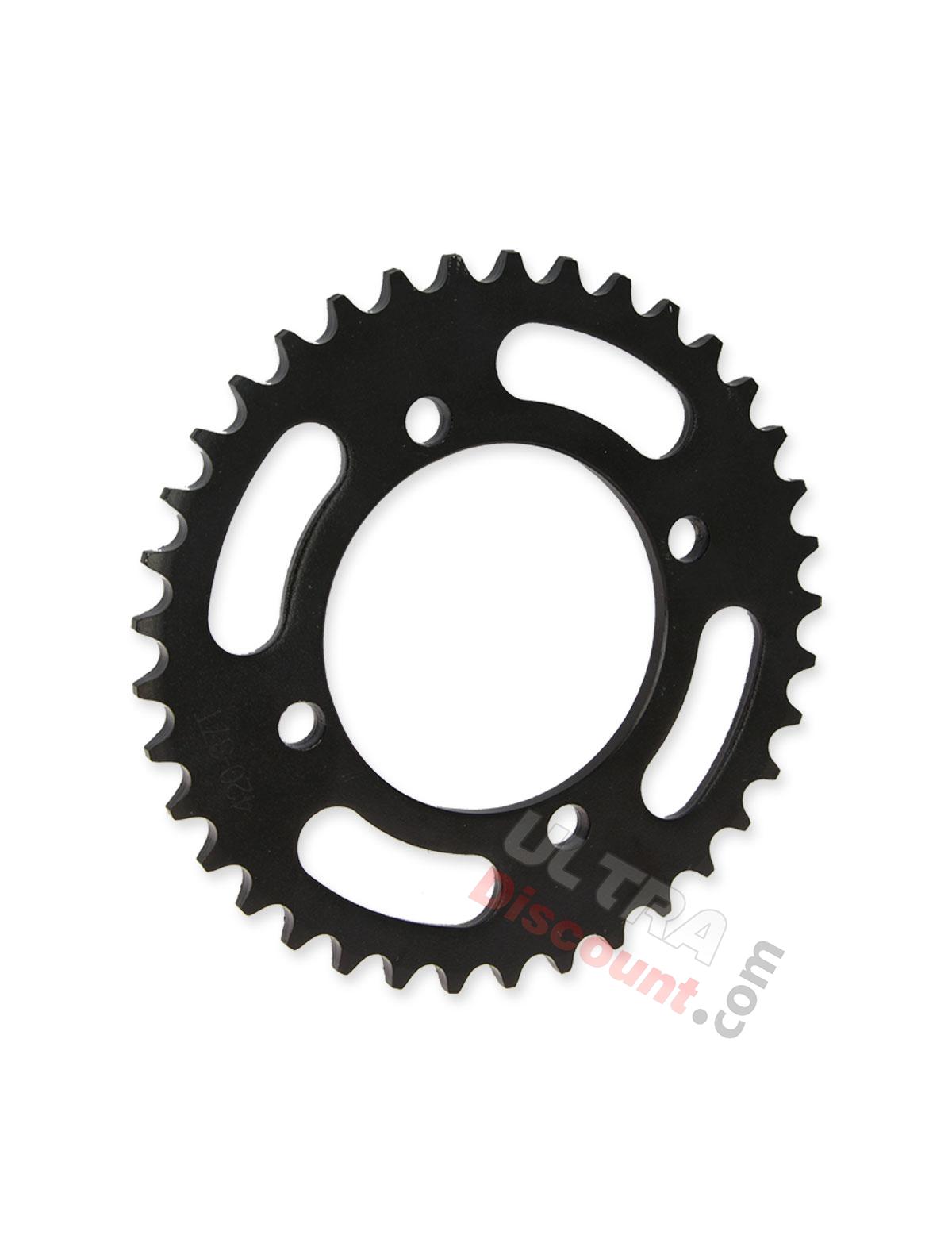 Couronne renforcée de 37 dents pour dirt (modèle 3, Pas : 420), Pieces Dirt Bike