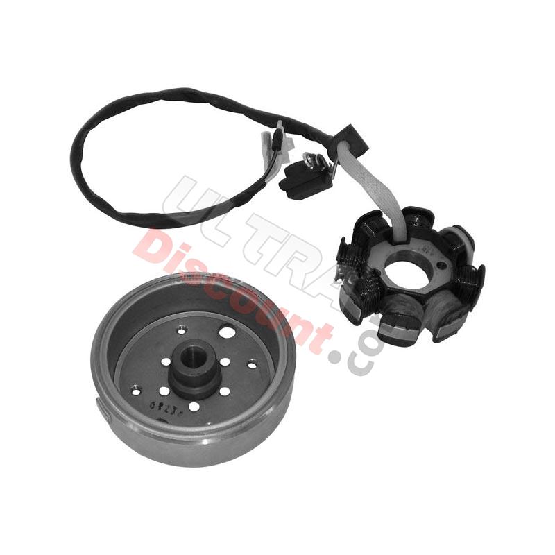 Stator + volant magnetique scooter Baotian BT49QT-12, Pieces baotian BT49QT-12