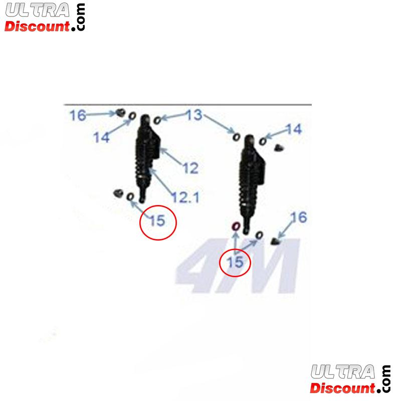 Entretoise pour amortisseur arrière, Pièces Dax Skymax