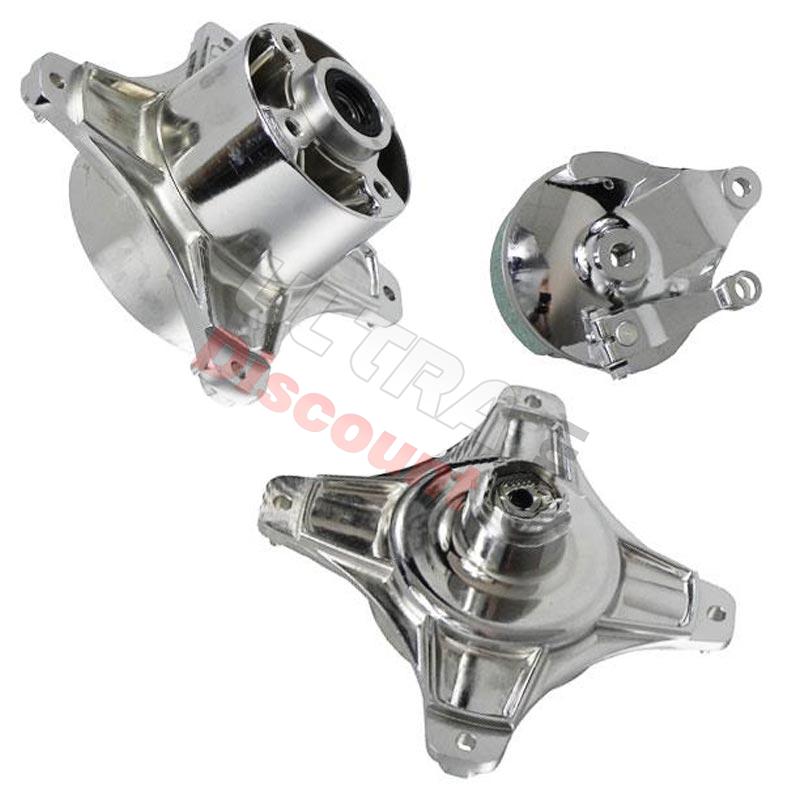 Moyeu Tuning Avant - arrière 10mm pour PBR 50cc à 125cc (Chrome), Pièces PBR Skyteam ZB Honda