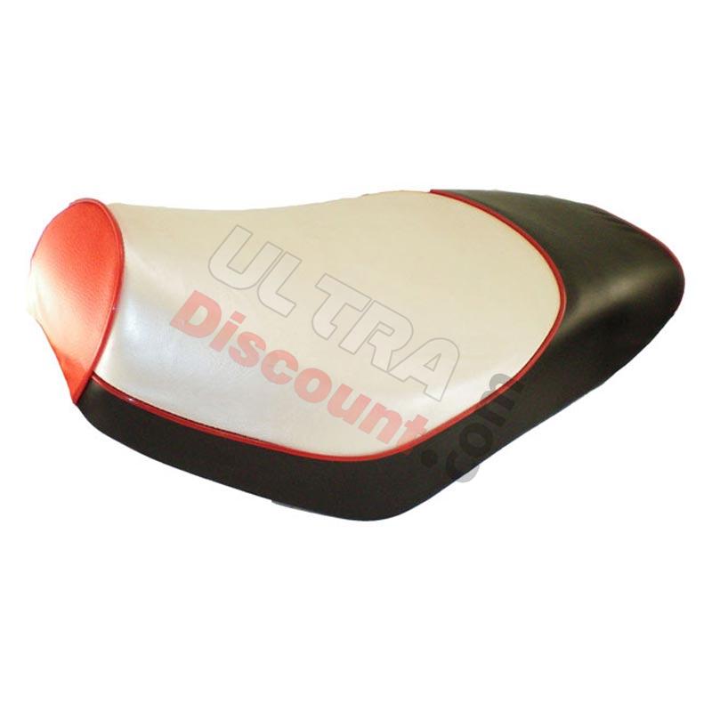 Selle Noire-Rouge pour scooter Chinois, Pièces scooter chinois Selle Noire-Rouge pour scooter Chinois, Pièces scooter chinois