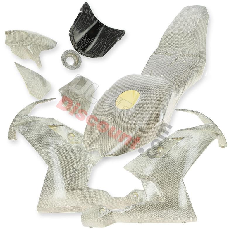 Carénage CARBONE Spéciale Edition pour Pocket MT4 (Blanc), Pièces Pocket Blata MT4 Carénage CARBONE Spéciale Edition pour Pocket MT4 (Blanc), Pièces Pocket Blata MT4