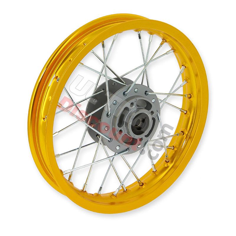 Jante avant 12'' Or pour dirt bike, Pieces Dirt Bike Jante avant 12'' Or pour dirt bike, Pieces Dirt Bike