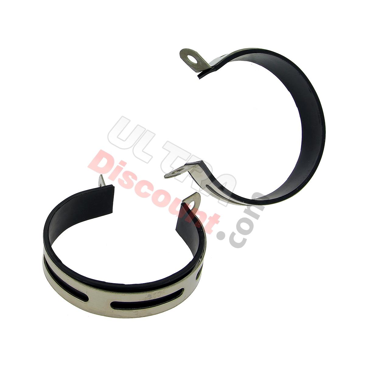 Paire de Colliers d'Échappement pour Scooter Baotian BT49QT-9 (Ø:101mm), Pieces Baotian BT49QT-9 Paire de Colliers d'Échappement pour Scooter Baotian BT49QT-9 (Ø:101mm), Pieces Baotian BT49QT-9