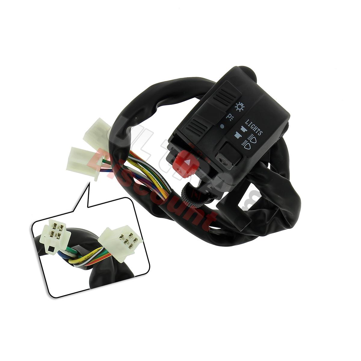 Commodo Gauche pour Quads Bashan 200cc (BS200S-7A), Bashan 200cc BS200S7