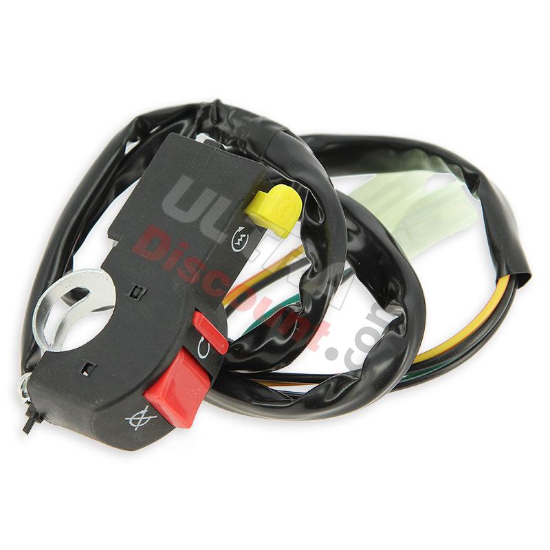 Coupe Circuit Quad Bashan 200cc avec Bouton de Démarreur 1 Broche (Type 2), Bashan 200cc BS200S7