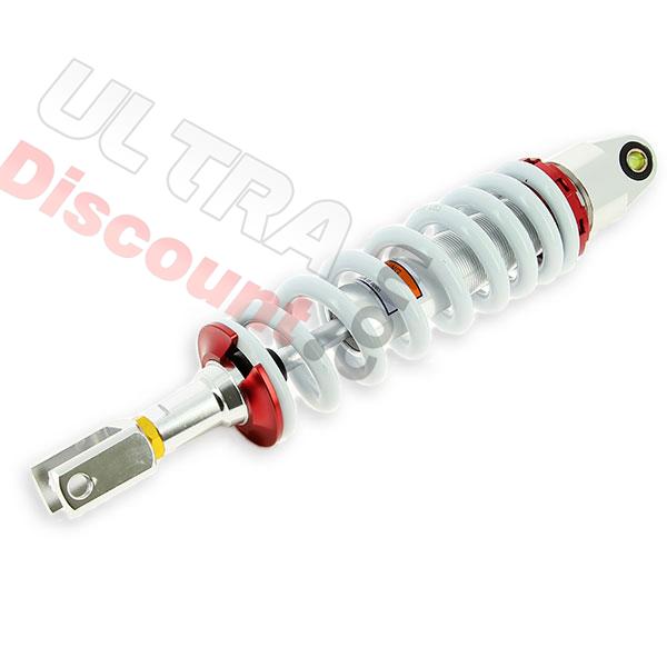 Amortisseur dirt bike 365mm à 380mm modèle 11-Blanc, Pieces Dirt Bike