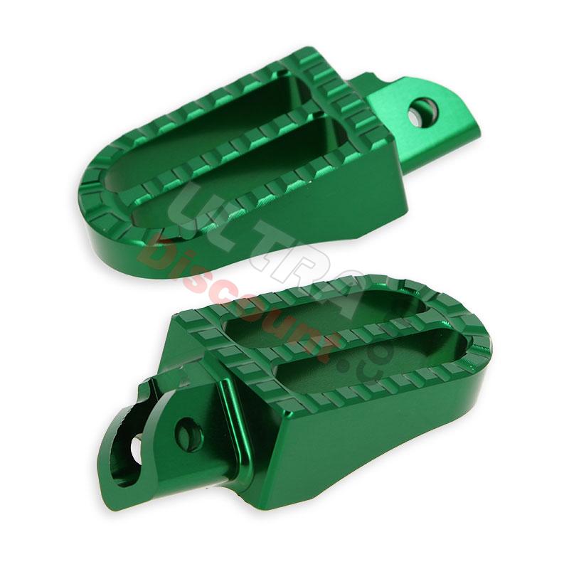 Cale pieds Vert Tuning en Aluminium pour YAMAHA PW80, Pièces YAMAHA PW80 Cale pieds Vert Tuning en Aluminium pour YAMAHA PW80, Pièces YAMAHA PW80