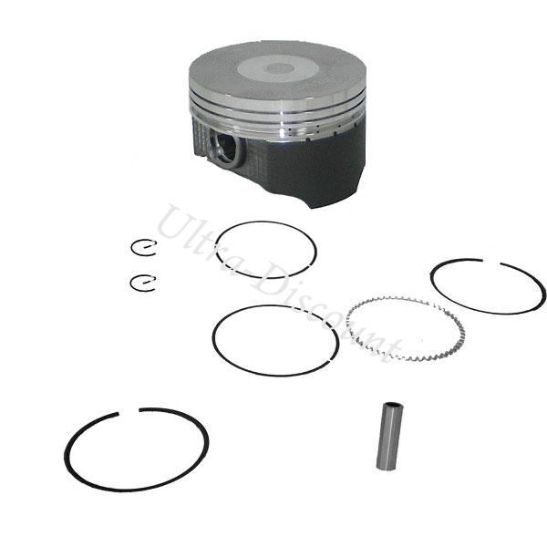 Kit piston Quad 107 - 110 cc avec revètement molybdéne (type 1), Pièces Quad 110cc - 125cc