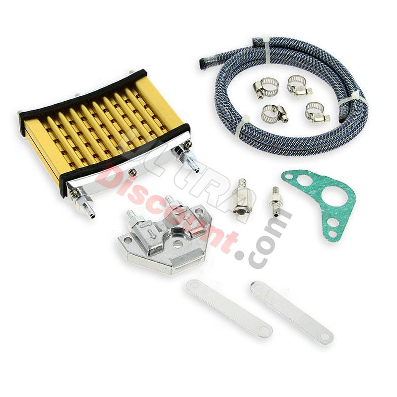 Radiateur d'huile UD Racing pour dirt bike (Or), Pieces Dirt Bike Radiateur d'huile UD Racing pour dirt bike (Or), Pieces Dirt Bike