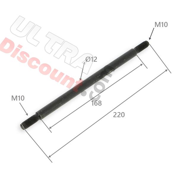 Axe de Roue 12mm x 220mm pour Dirt Bike, Pieces Dirt Bike Axe de Roue 12mm x 220mm pour Dirt Bike, Pieces Dirt Bike