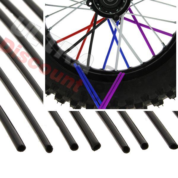 Couvre rayons pour dirt bike (12 pcs) - NOIR, Pieces Dirt Bike