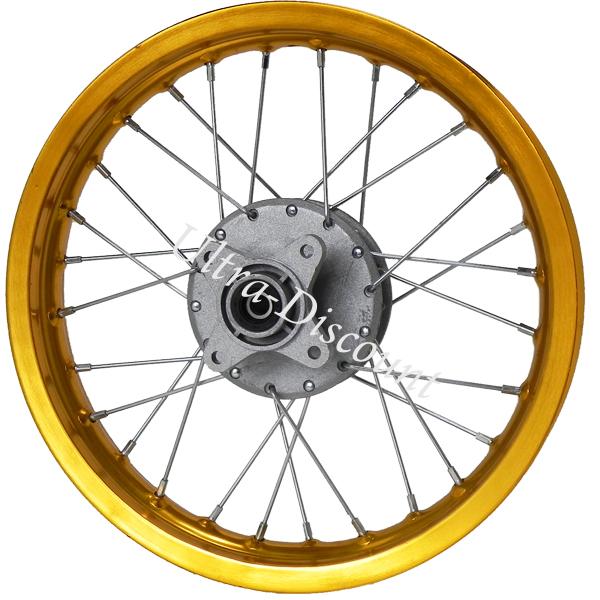 Jante dirt bike arrière 14'' (Or, type 5), Pieces Dirt Bike Jante dirt bike arrière 14'' (Or, type 5), Pieces Dirt Bike