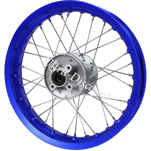 Jante dirt bike arrière Bleu 14'' (type 1), Pieces Dirt Bike Jante dirt bike arrière Bleu 14'' (type 1), Pieces Dirt Bike