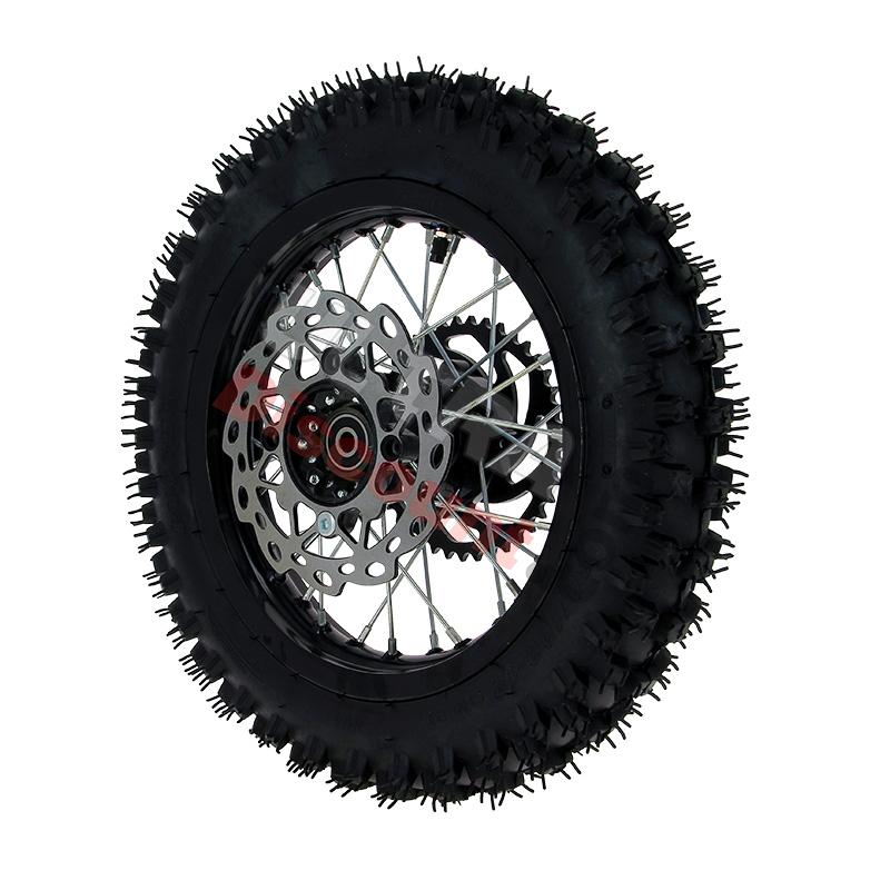 Roue Arrière Complète 12'' Noire pour Dirt Bike AGB29, Pieces Dirt Bike Roue Arrière Complète 12'' Noire pour Dirt Bike AGB29, Pieces Dirt Bike