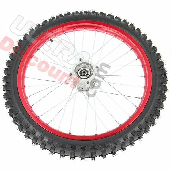 Roue Avant 19'' Rouge pour Dirt Bike AGB30, Pieces Dirt Bike Roue Avant 19'' Rouge pour Dirt Bike AGB30, Pieces Dirt Bike