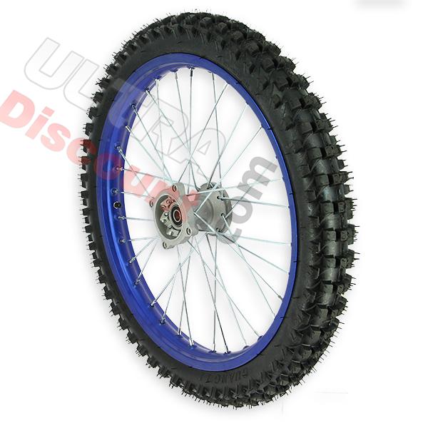 Roue Avant 19'' pour Dirt Bike AGB30 - Bleu, Pieces Dirt Bike