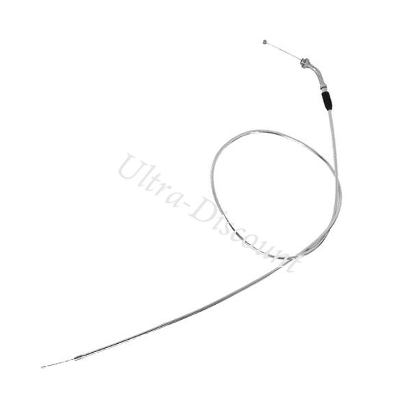 Cable d'accélérateur dirt bike (Chrome , 125cm - 115cm , Type A), Pieces Dirt Bike