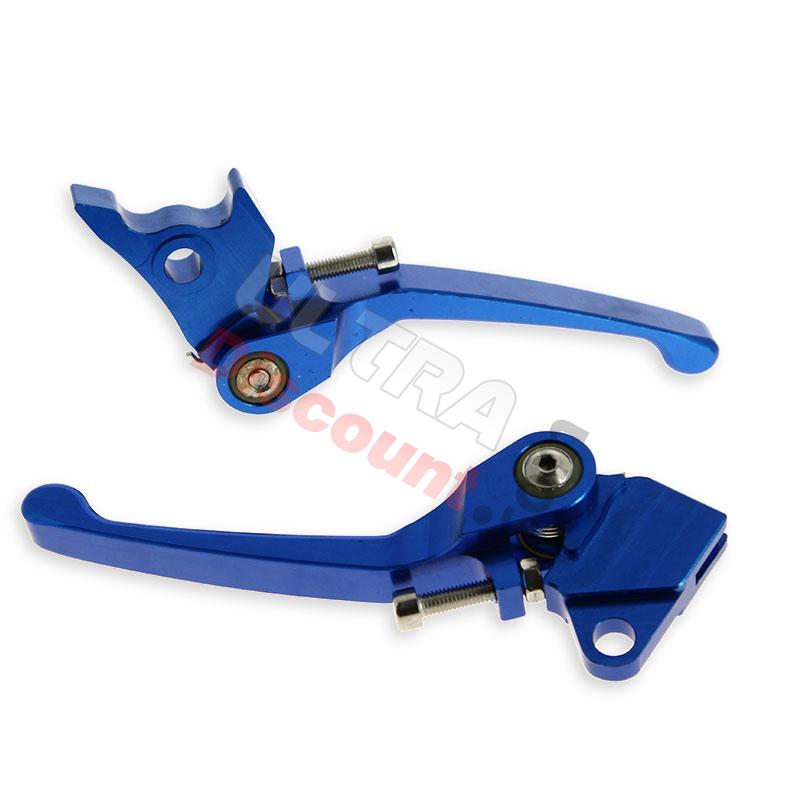 Paire de levier Dirt Bike en aluminium Bleu, Pieces Dirt Bike Paire de levier Dirt Bike en aluminium Bleu, Pieces Dirt Bike