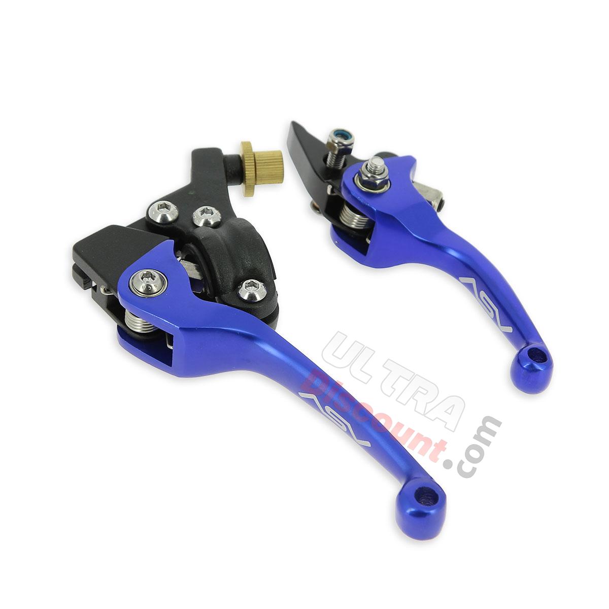 Paire de levier Dirt Bike en aluminium UD Racing ( Bleu ), Pieces Dirt Bike