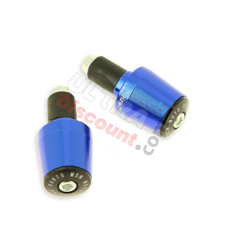 Embout de guidon Tuning bleu (type7) pour Shineray 200 ST6A, Pièces Shineray 200 ST6A