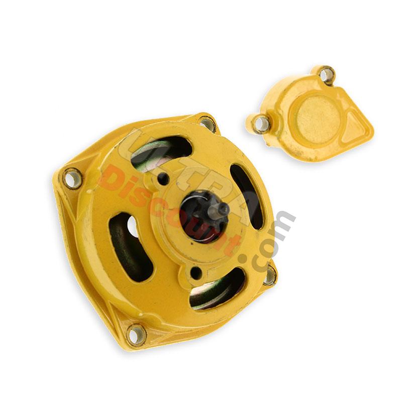 Cloche d'embrayage + capot  + pignon 7 dents - Jaune, Pieces Bike Nitro