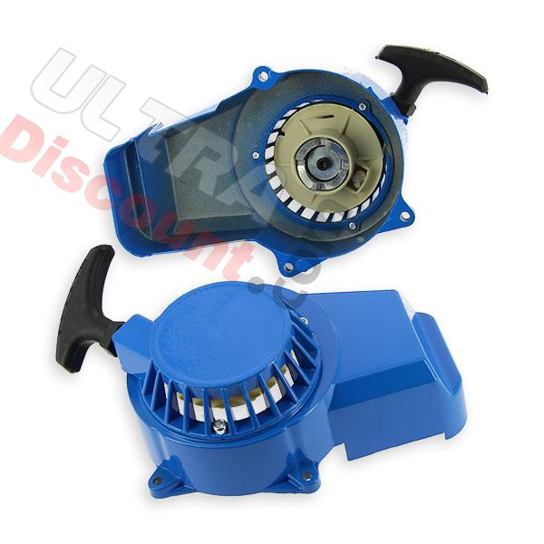 Lanceur Pocket Bike Supermotard en aluminium avec pignon alu - Bleu, Pièces Pocket Supermotard