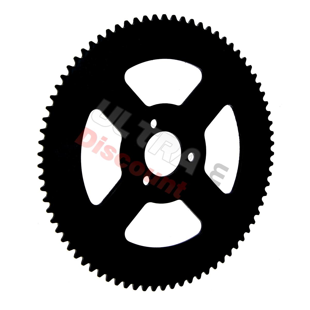 Couronne Renforcée 78 Dents Petit Pas H25 pour Pocket Bike 3 Trous 4 Branches Ø26mm, Pièces Pocket Bike