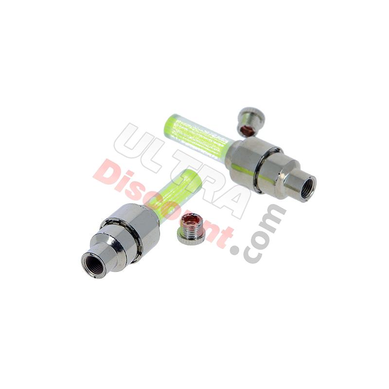 Paire de Bouchons de Valves Lumineux pour Pocket Polini 911 - GP3, Pièces Polini 911 GP3