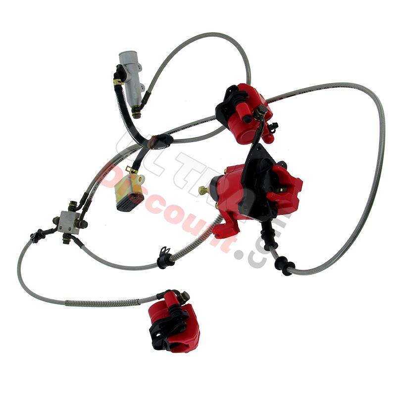 Kit freinage complet pour quad Shineray 250cc STXE (Finition Racing), Pièces Shineray 250 STXE