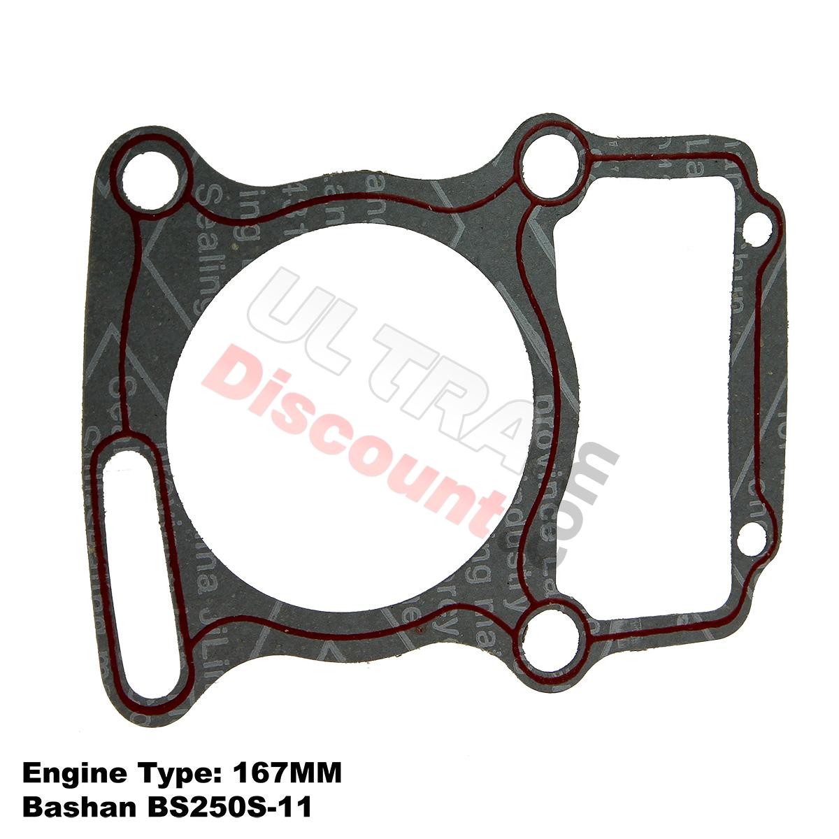 Joint d'Embase pour Quads Bashan BS250S-11 (Moteur 167MM), Bashan 250cc BS250S11