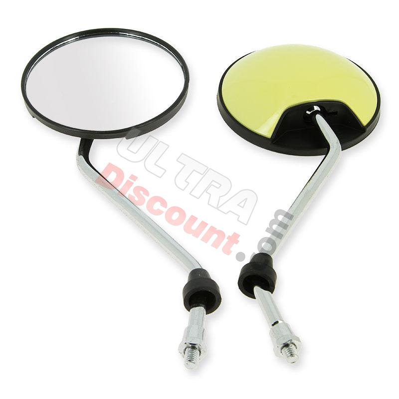 Lot de rétroviseurs pour Citycoco - Jaune Pastel, Pièces Citycoco