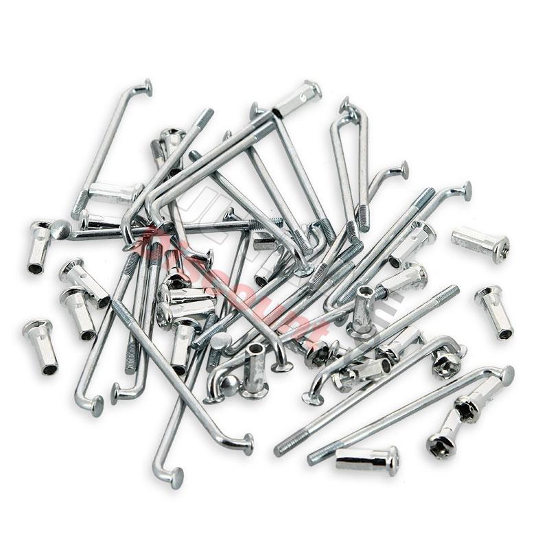 Lot de 32 Rayons 140mm + têtes pour roue de 14'' pour dirt bike, Pieces Dirt Bike Lot de 32 Rayons 140mm + têtes pour roue de 14'' pour dirt bike, Pieces Dirt Bike