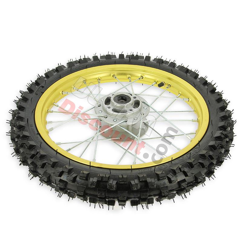Roue Avant 14'' Or pour Dirt Bike AGB27 (Crampons 10mm), Pieces Dirt Bike Roue Avant 14'' Or pour Dirt Bike AGB27 (Crampons 10mm), Pieces Dirt Bike