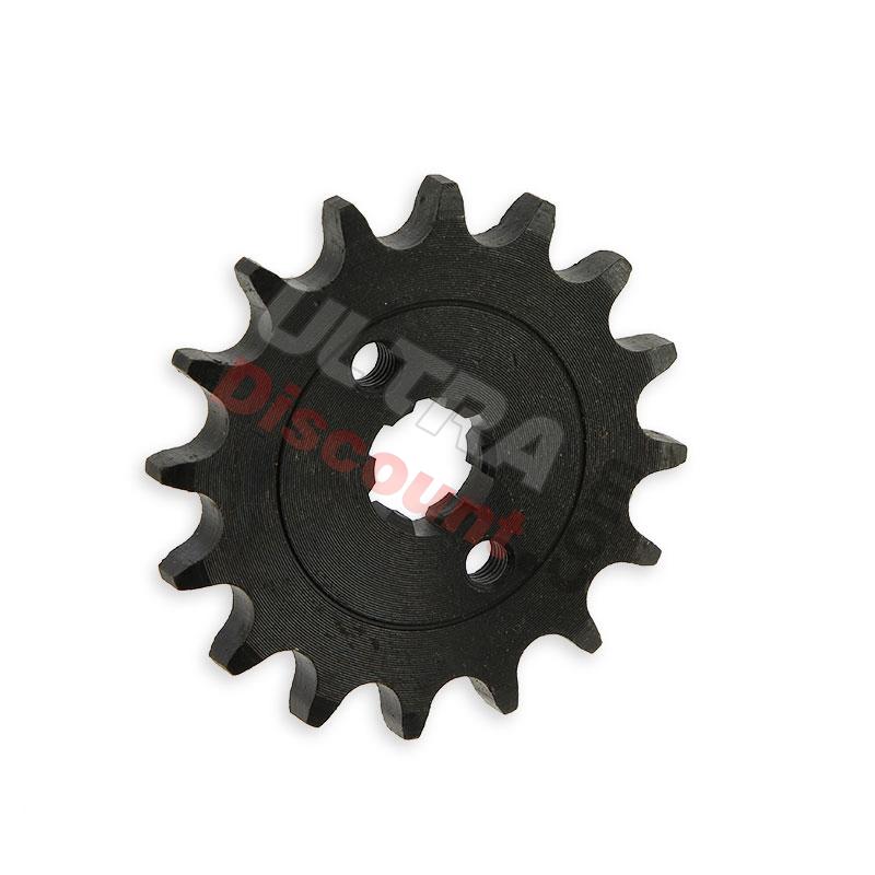 Pignon renforcé de 16 dents pour dirt (428 : Ø:17mm), Pieces Dirt Bike