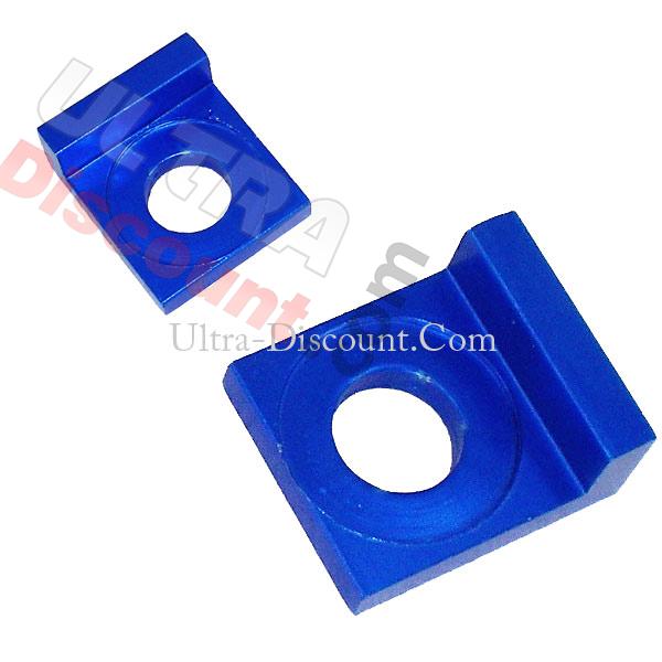 Tendeur de chaine carré Bleu, Pieces Dirt Bike