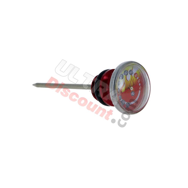 Jauge d'Huile ROUGE avec indicateur de température 125cc pour Monkey Gorilla, Pièces Monkey - Gorilla Jauge d'Huile ROUGE avec indicateur de température 125cc pour Monkey Gorilla, Pièces Monkey - Gorilla