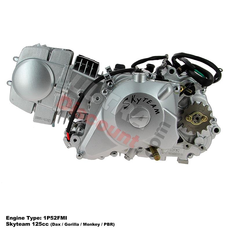 Moteur Complet 125cc 1P52FMI pour Monkey - Gorilla Skyteam (6-6B), Pièces Skymini Monkey - Gorilla