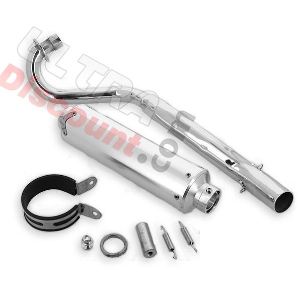 Pot d'échappement chromé Skyteam Dax 125cc, Pièces Dax Skymax Pot d'échappement chromé Skyteam Dax 125cc, Pièces Dax Skymax