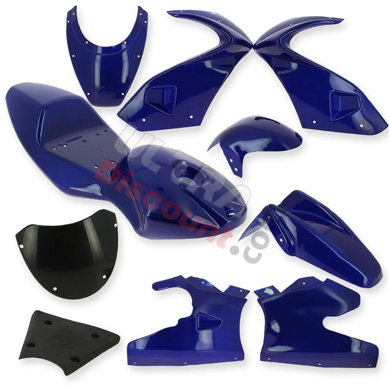 Carenage Pocket bike 47-49cc (Bleu), Pièces Pocket Bike
