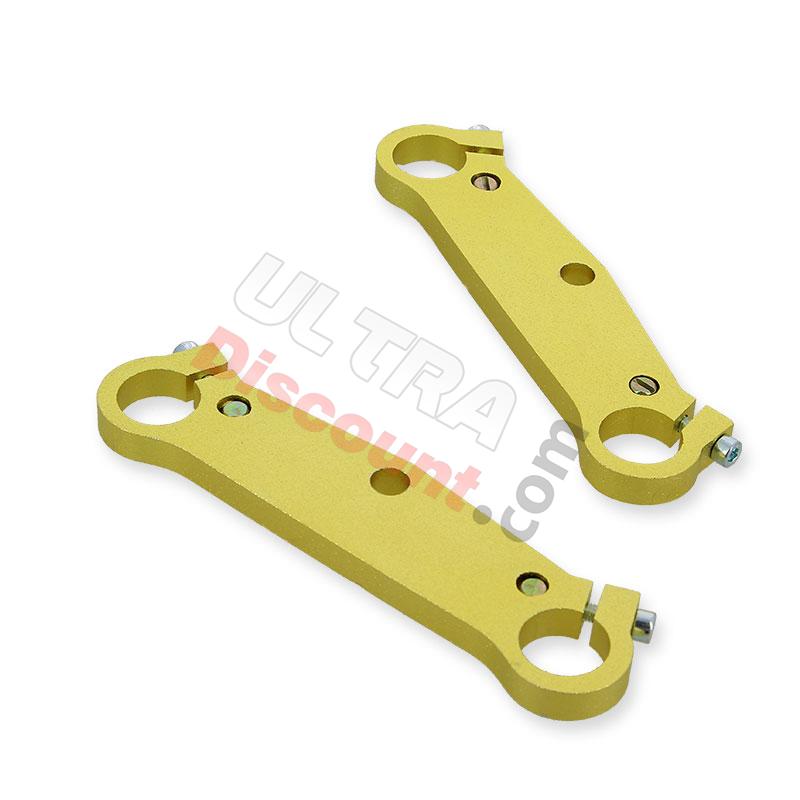 Paire de Té de fourche Tuning pour pocket bike Nitro ( OR ), Pieces Bike Nitro Paire de Té de fourche Tuning pour pocket bike Nitro ( OR ), Pieces Bike Nitro