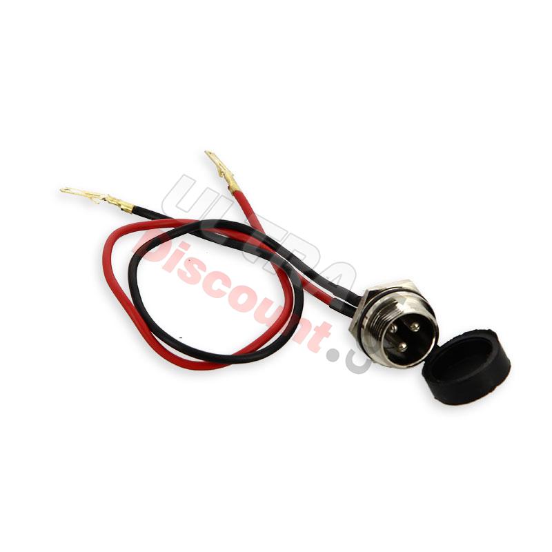 prise pour chargeur Pocket Bike électrique, Pièces pocket scooter prise pour chargeur Pocket Bike électrique, Pièces pocket scooter