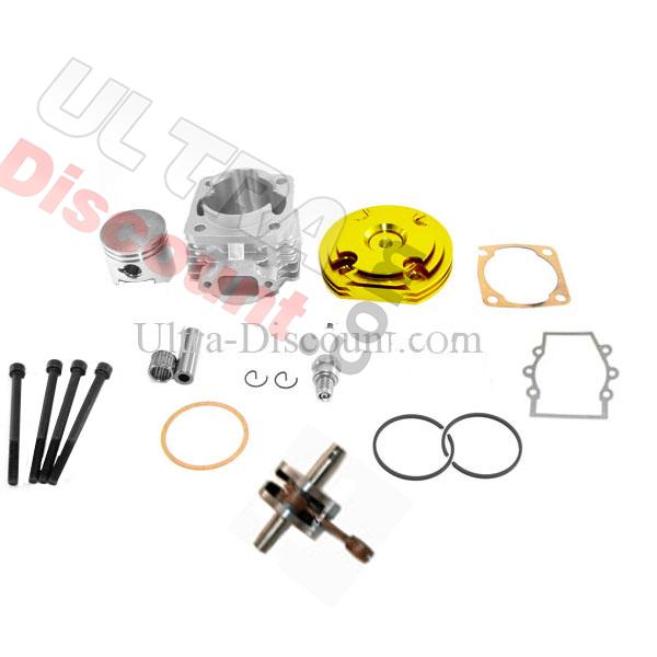 Kit 53cc 4 transferts + Vilebrequin Racing axe 10mm (type B OR), Pièces Pocket Bike