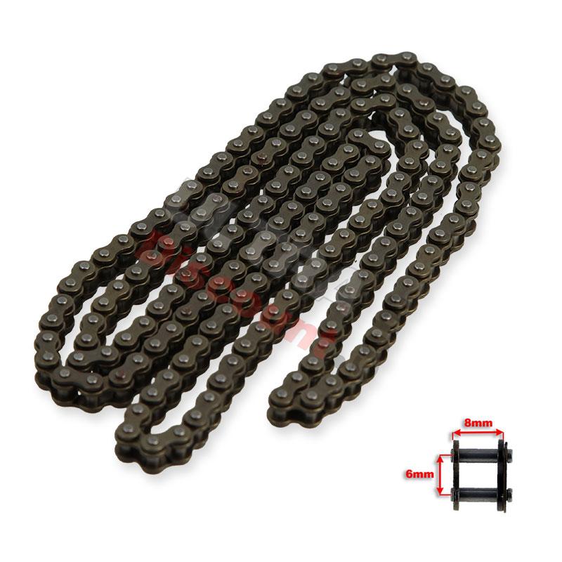 Chaine 83 Maillons RENFORCÉE Petit Pas pour Pocket Bike, Pieces Bike Nitro