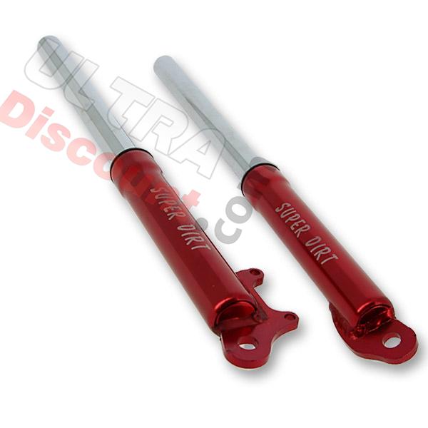 Bras de Fourche rouge pour Pocket Supermotard (Type 1), Pièces Pocket Supermotard
