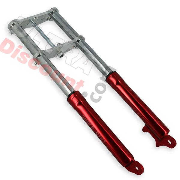 Fourche Pocket bike Supermotard rouge, Pièces Pocket Supermotard Fourche Pocket bike Supermotard rouge, Pièces Pocket Supermotard